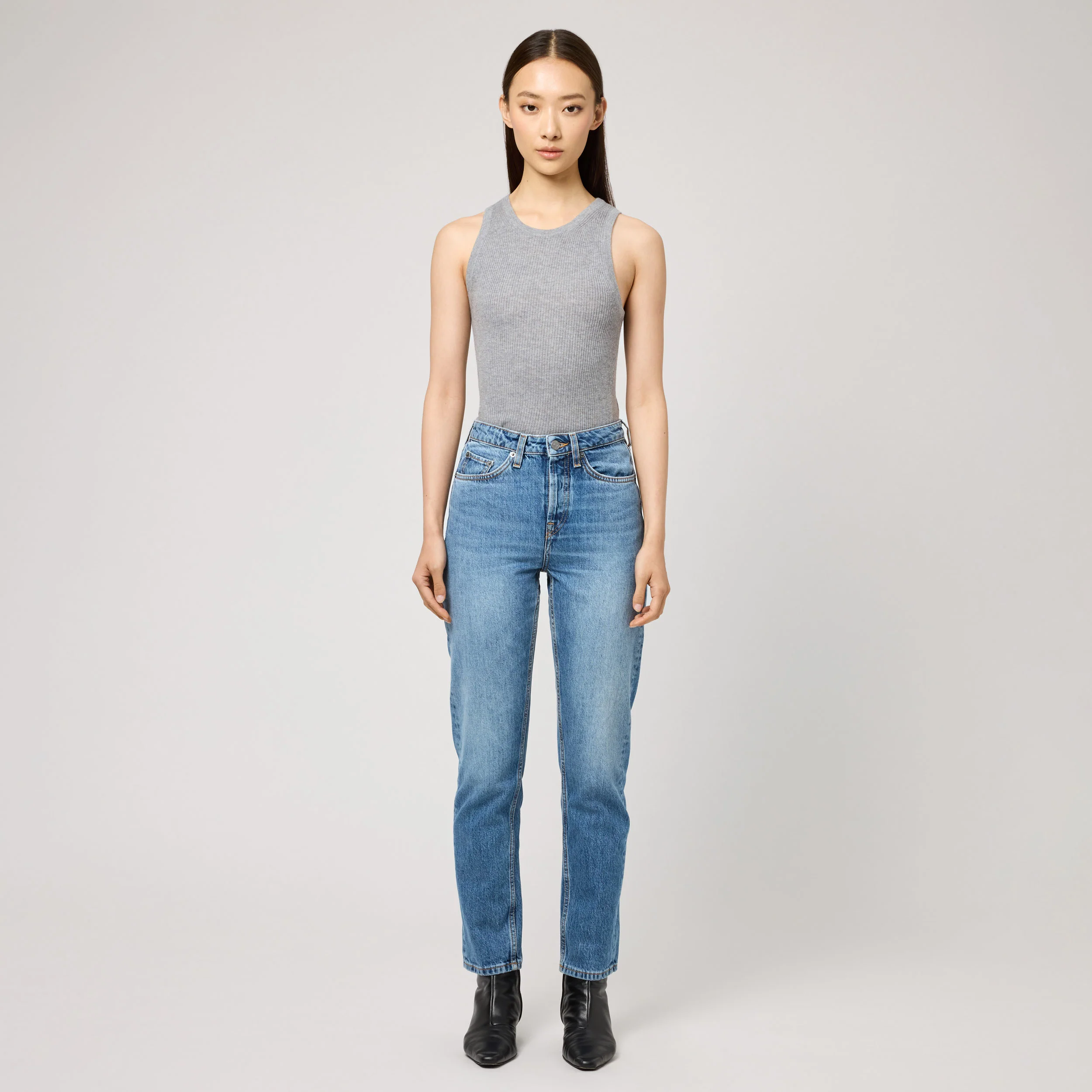 Women's High-Waisted Straight-Leg Denim - Image 2
