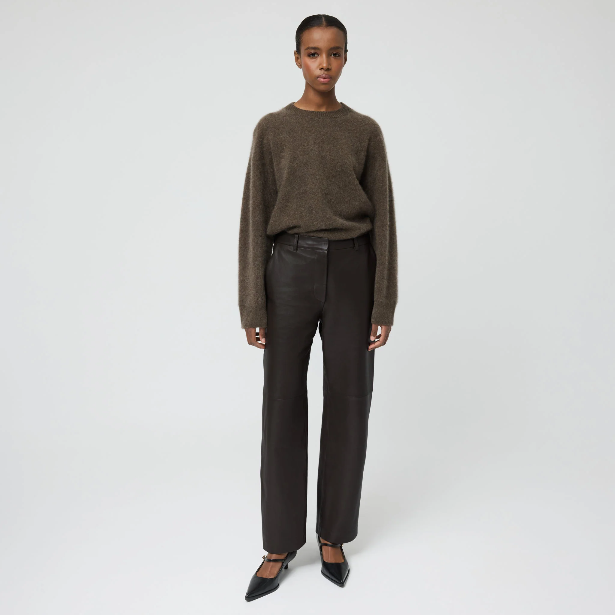 Women's Leather Trousers - Image 2