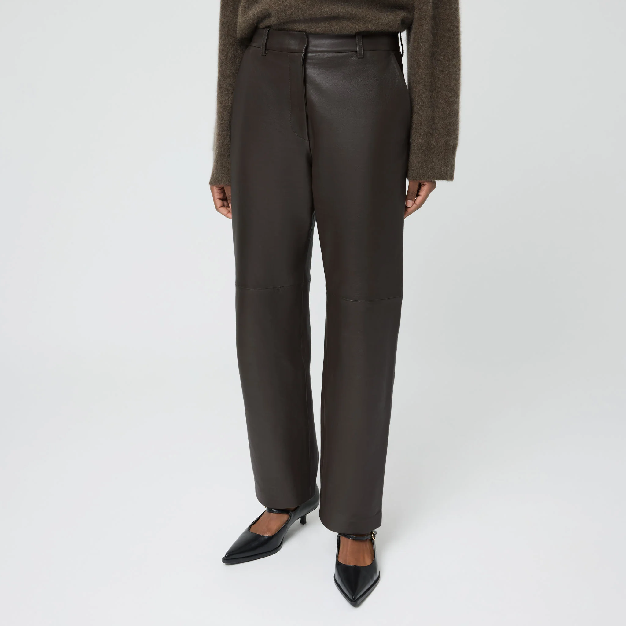 Women's Leather Trousers - Image 3