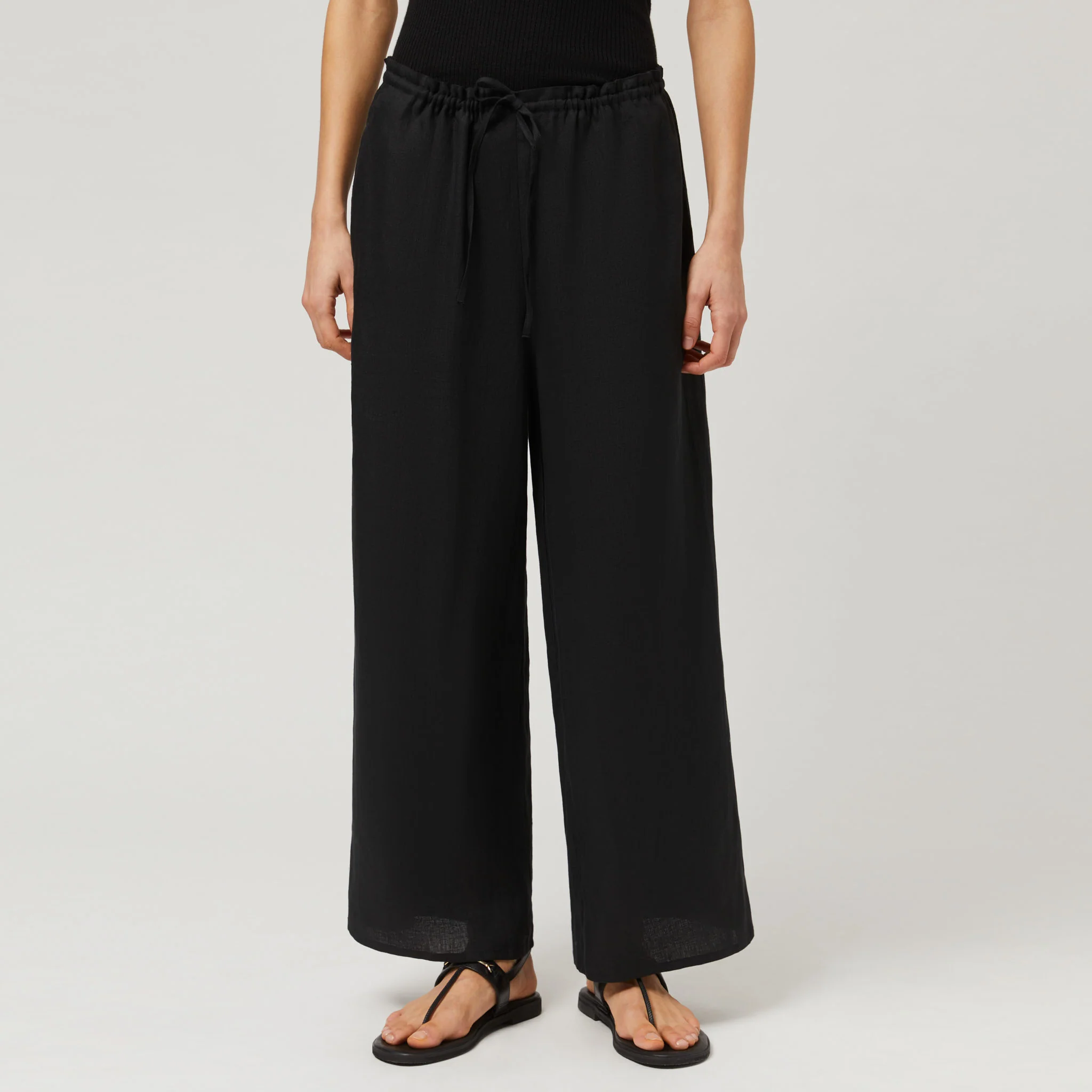 Women's Linen Drawstring Trousers - Image 10
