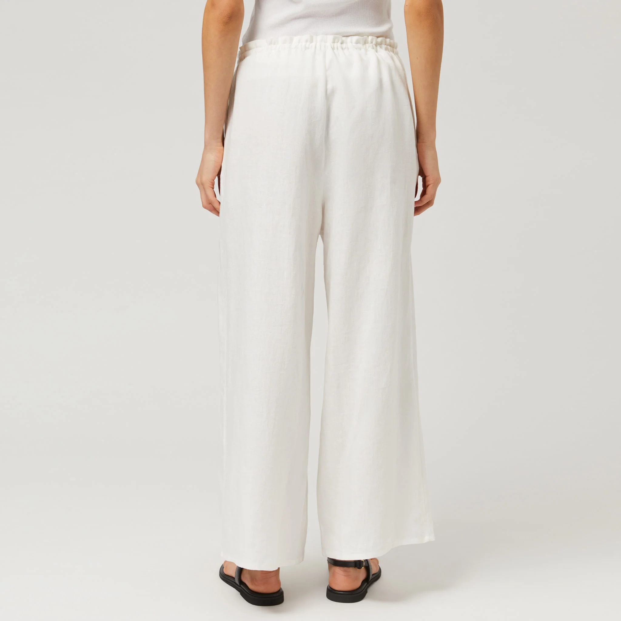 Women's Linen Drawstring Trousers - Image 5