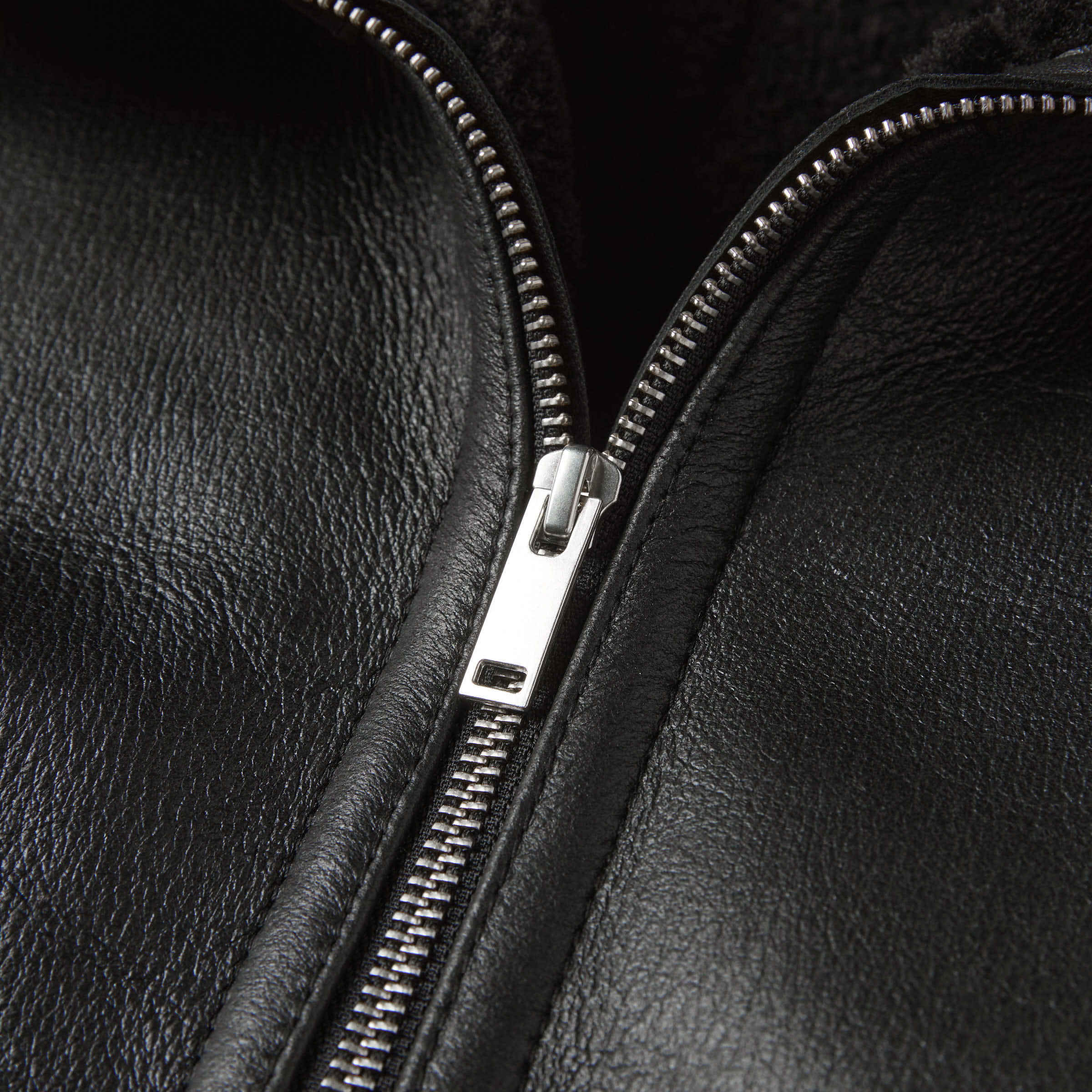 Women's Mid Length Shearling Jacket - Image 9