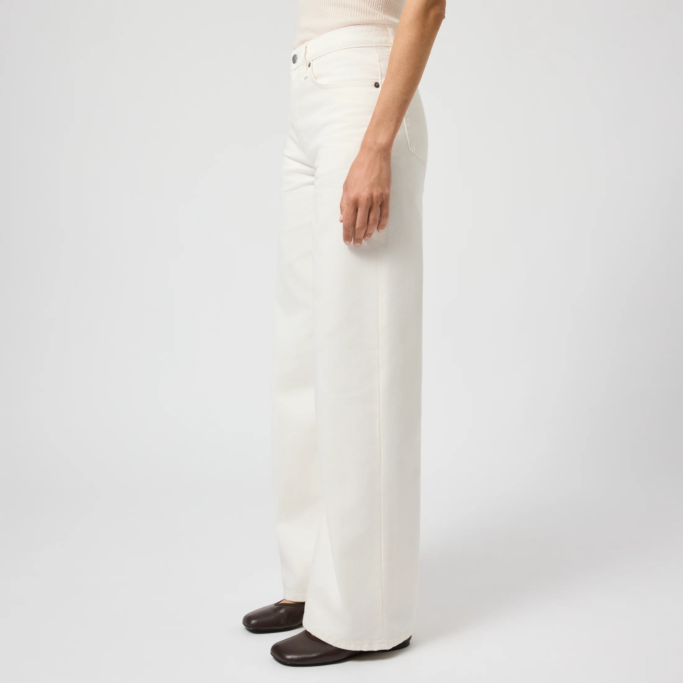 Women's Wide Fit Cropped Denim - Image 4
