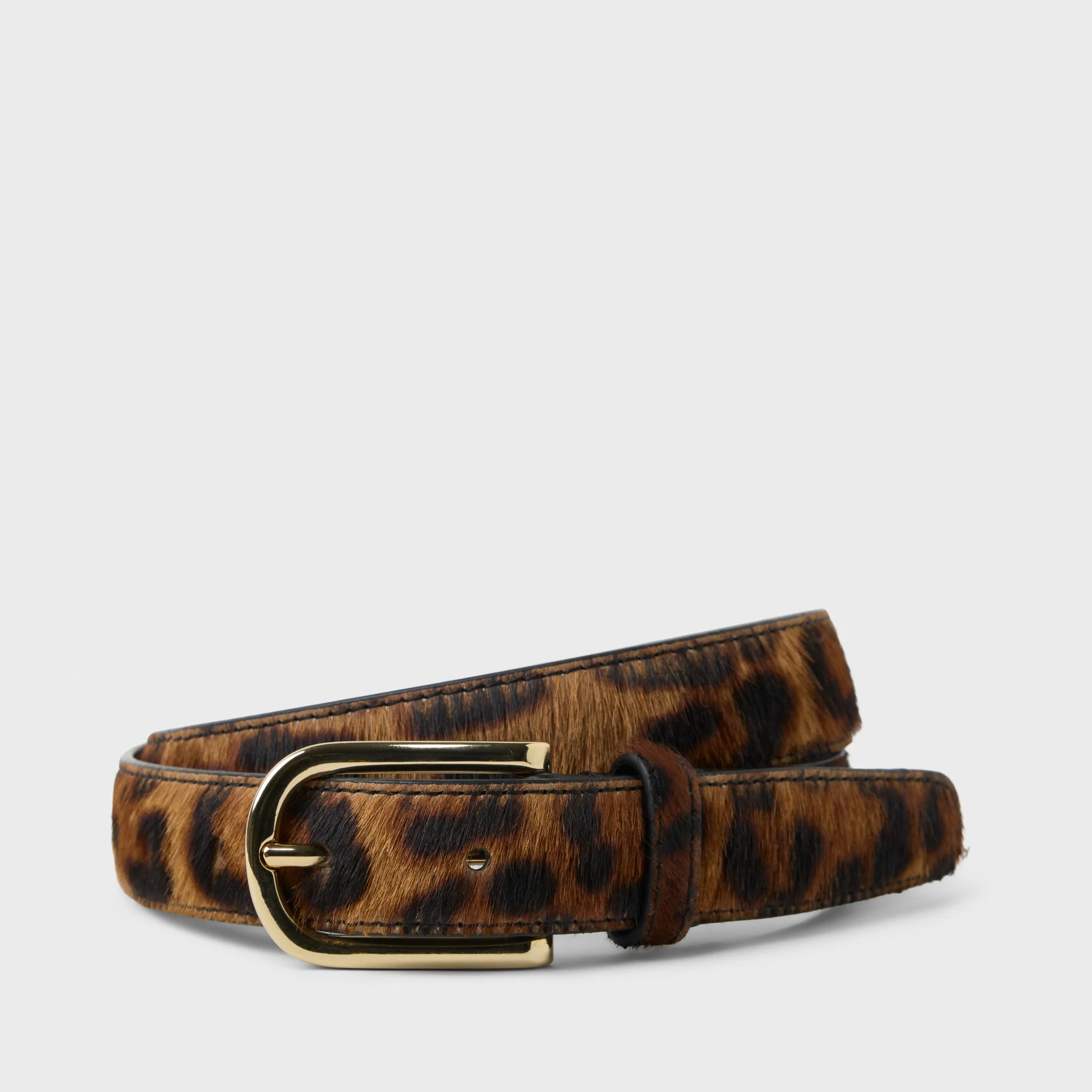 Women's Pony Hair Leather Belt 25mm - Image 5