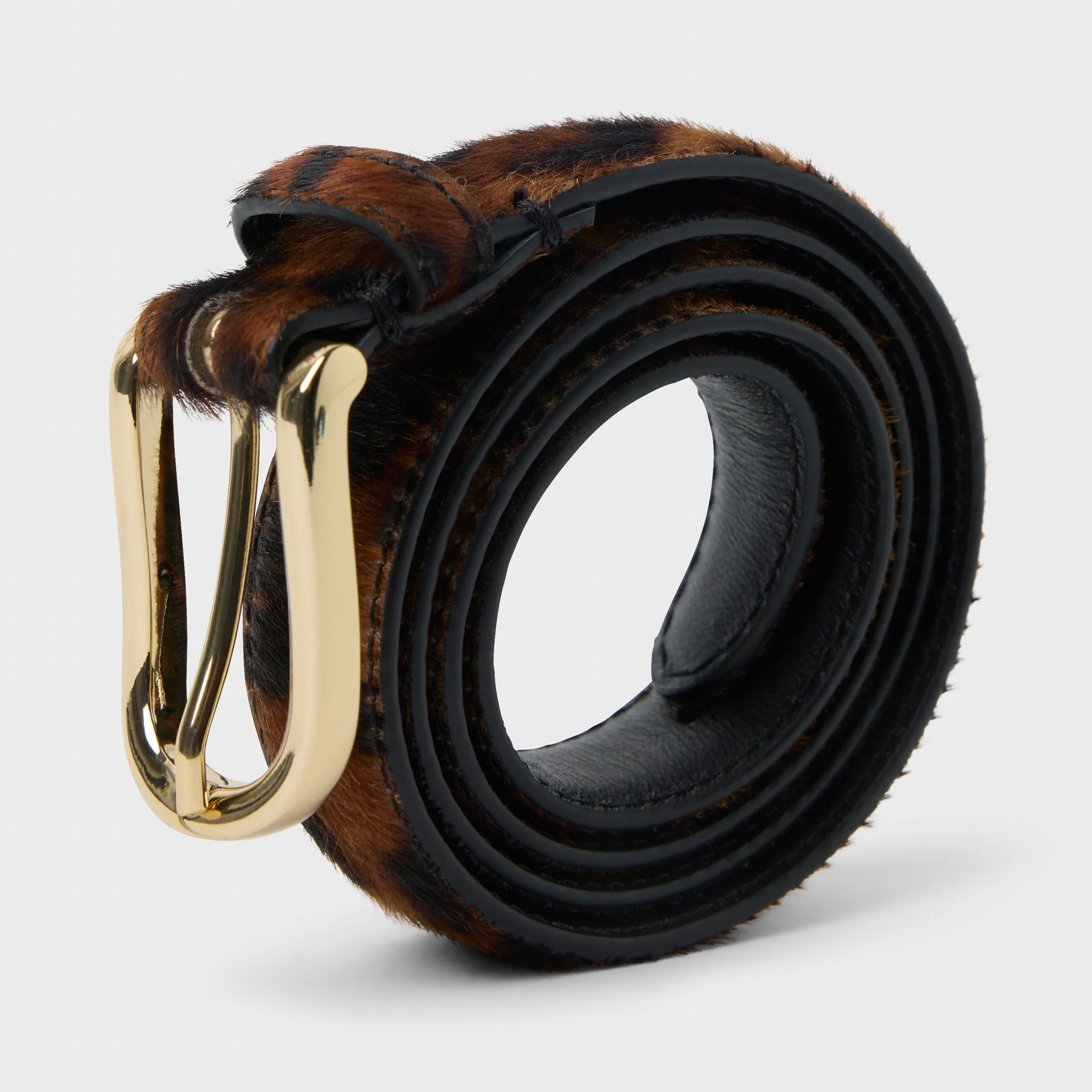Women's Pony Hair Leather Belt 25mm - Image 8