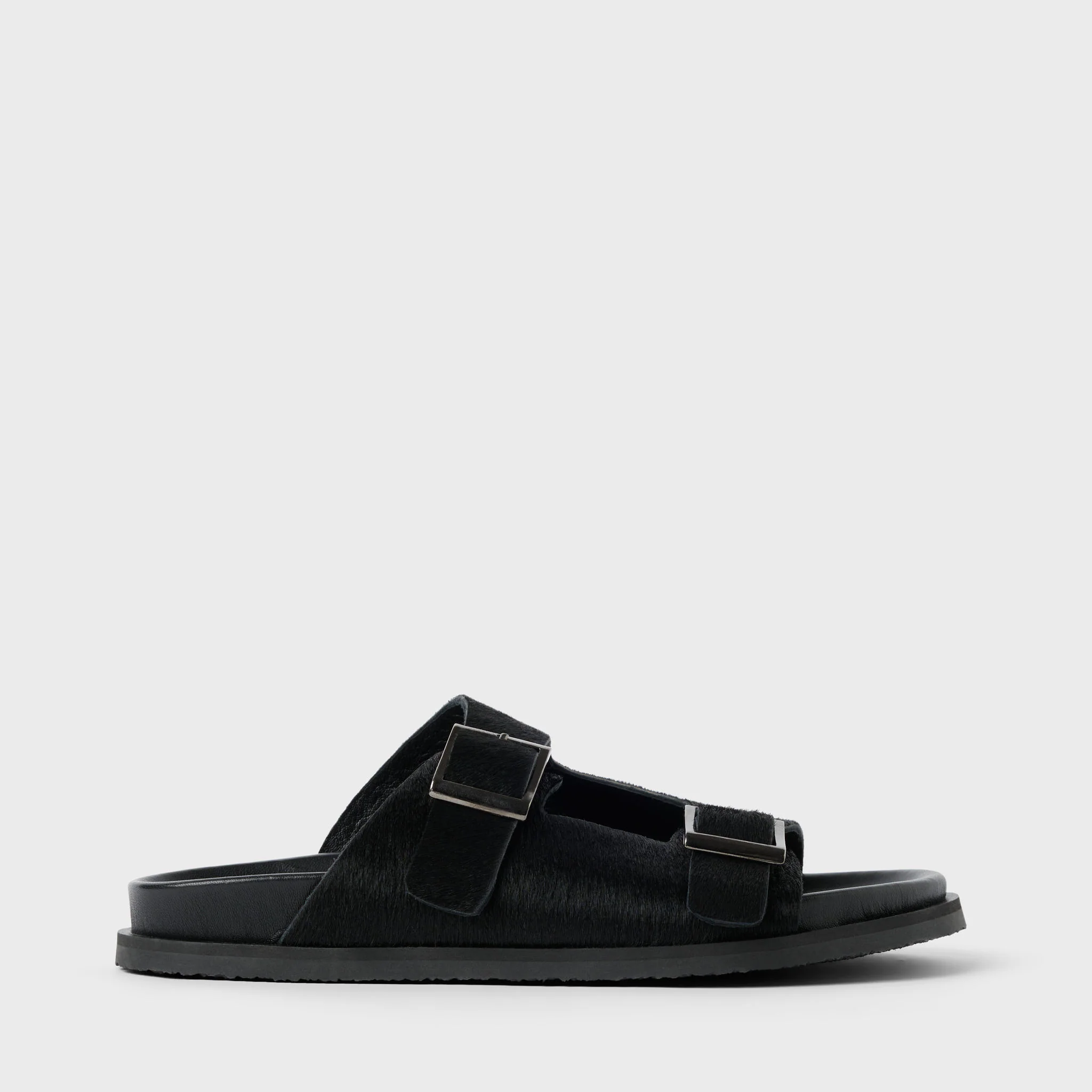 Women's Pony Hair Leather Sandals