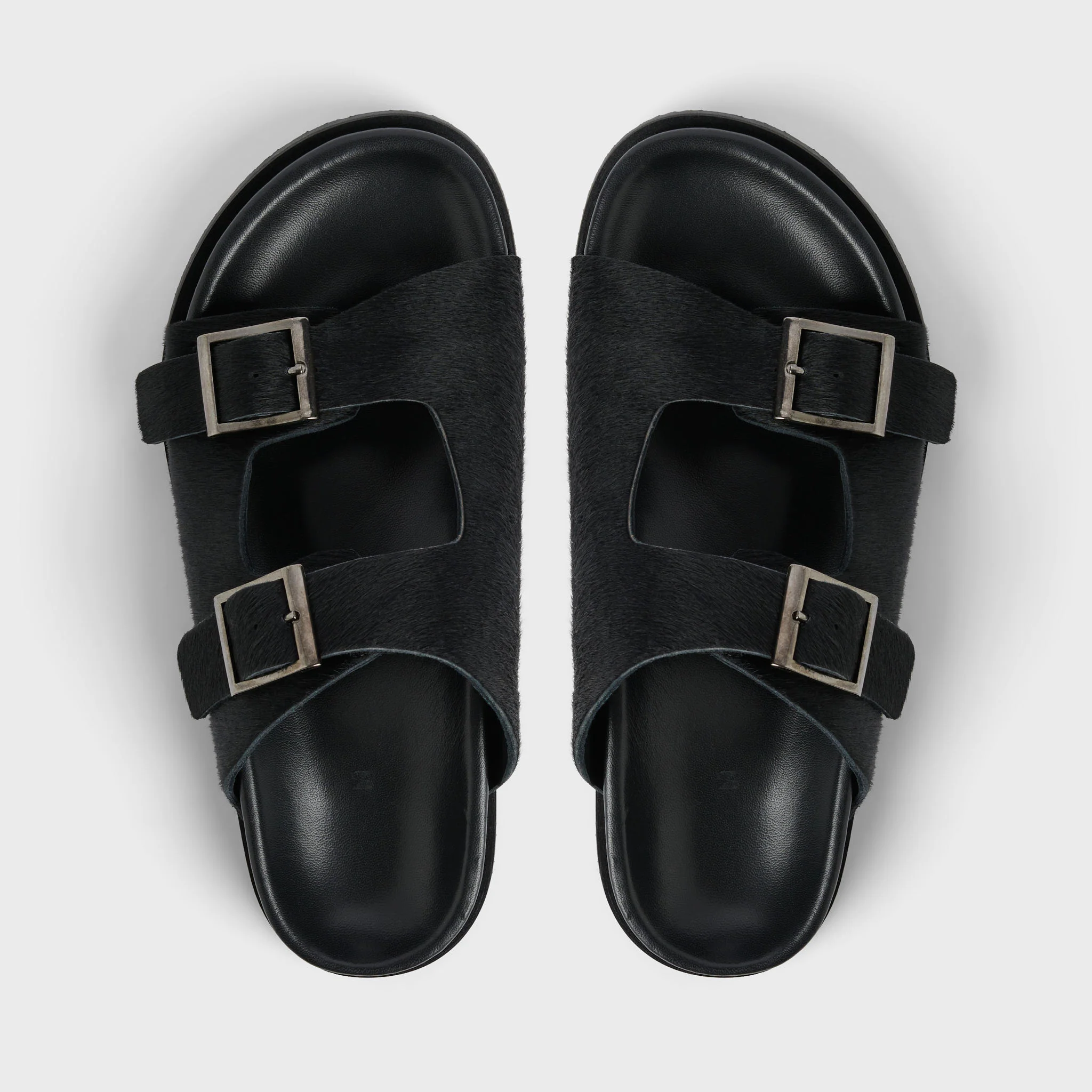 Women's Pony Hair Leather Sandals - Image 2