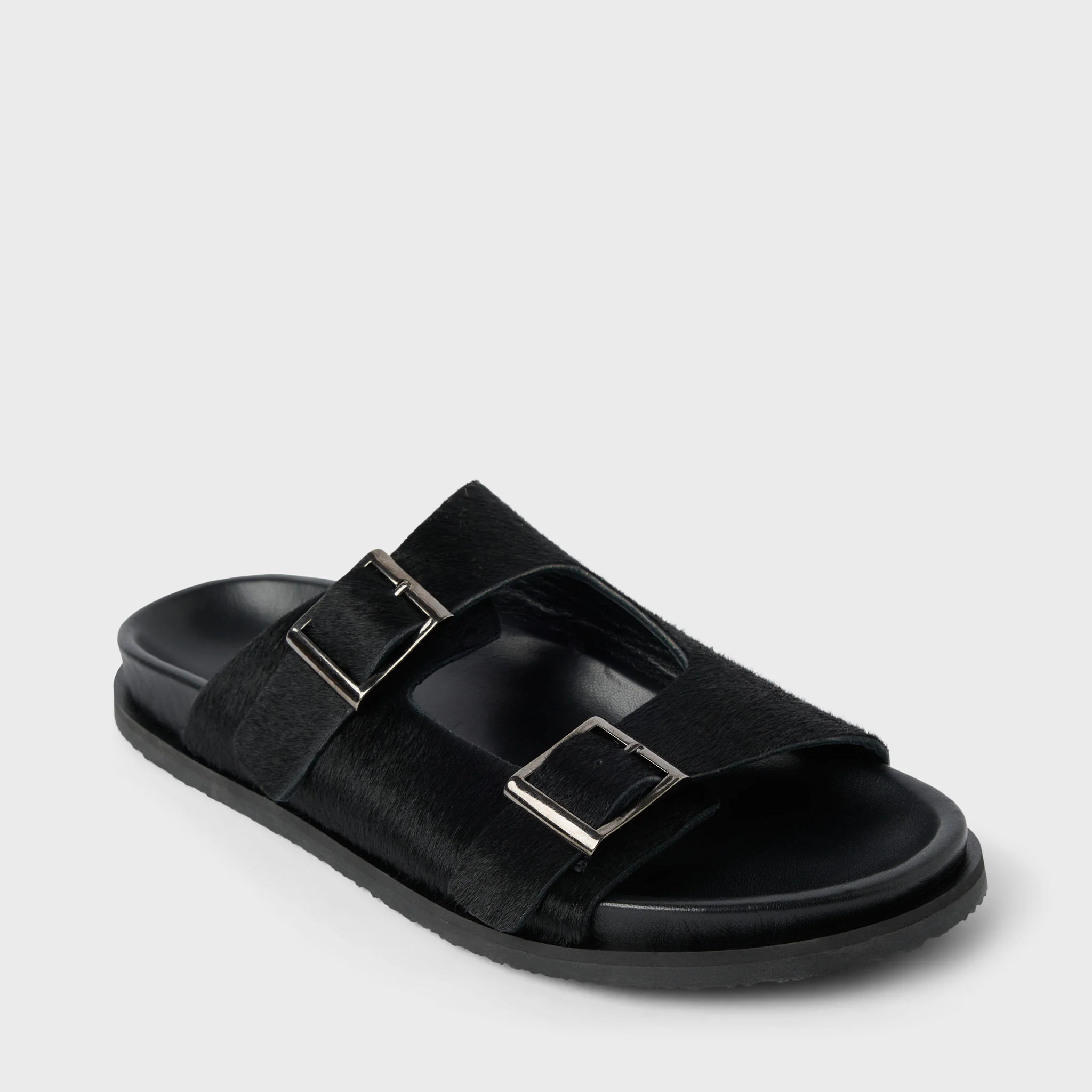 Women's Pony Hair Leather Sandals - Image 3