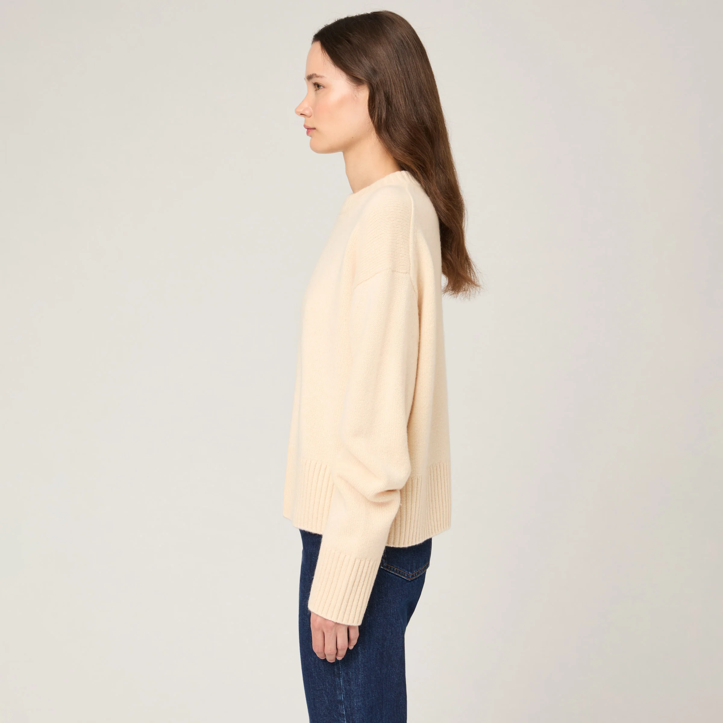 Women's Relaxed Cashmere Crewneck - Image 13