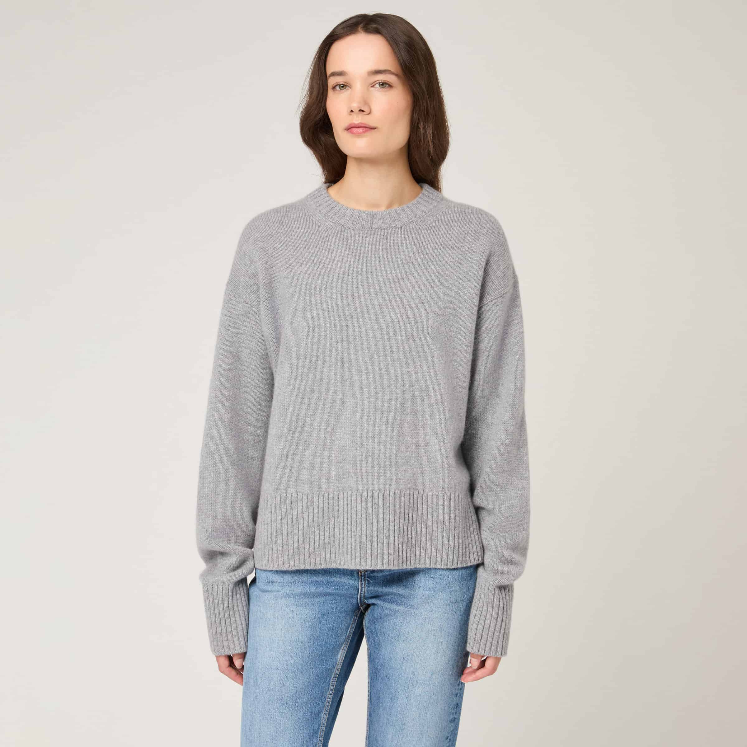 Women's Relaxed Cashmere Crewneck - Image 3