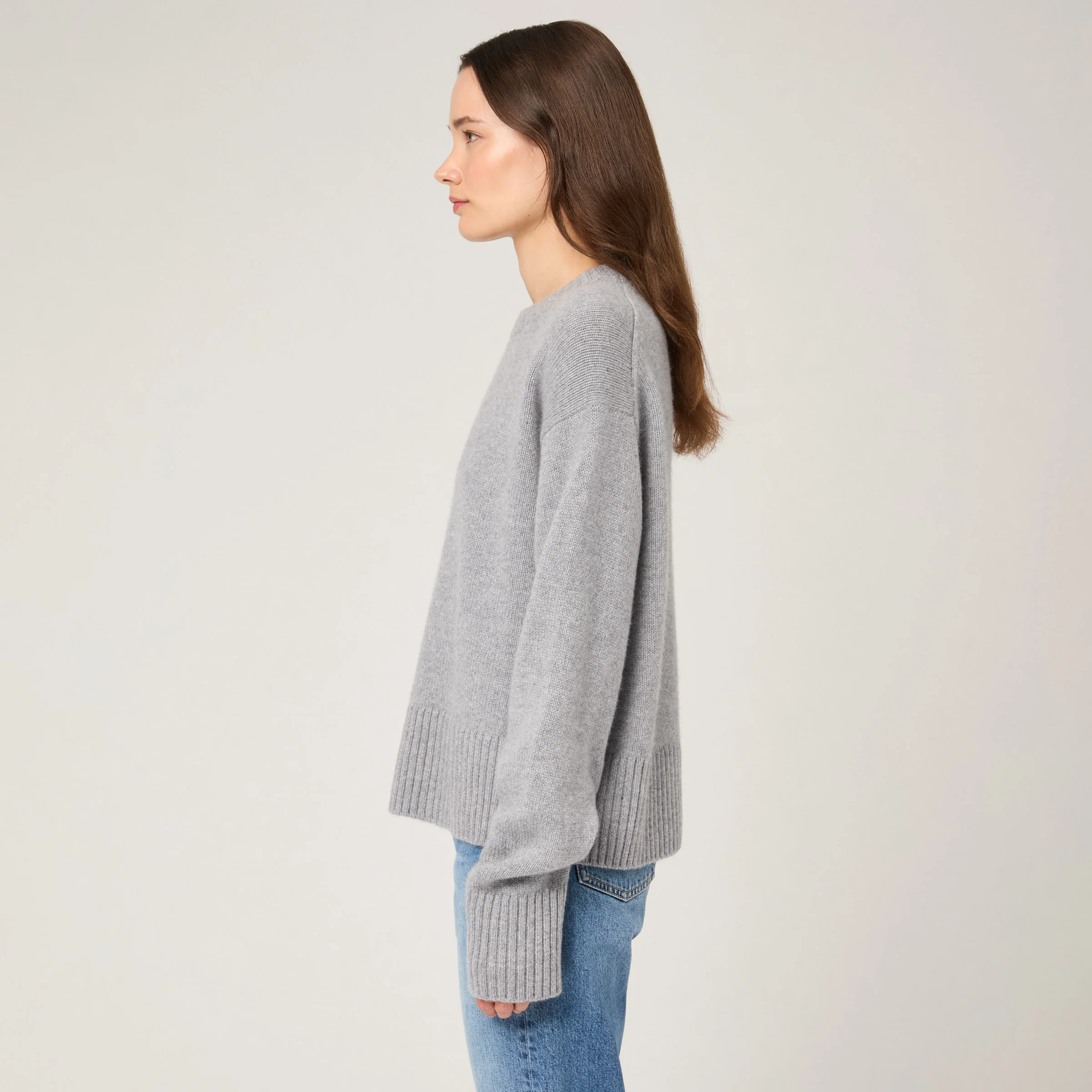 Women's Relaxed Cashmere Crewneck - Image 4