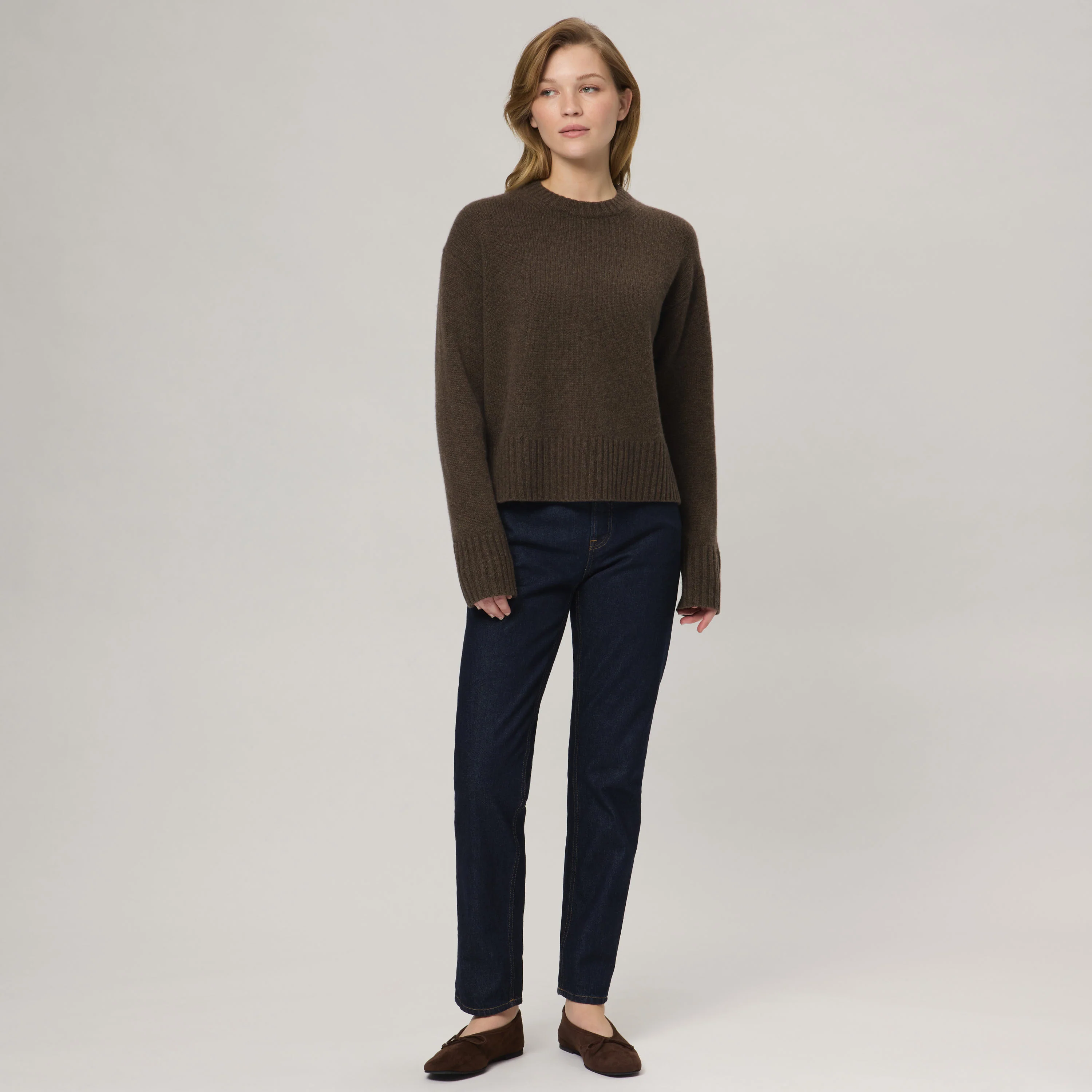 Women's Relaxed Cashmere Crewneck - Image 11