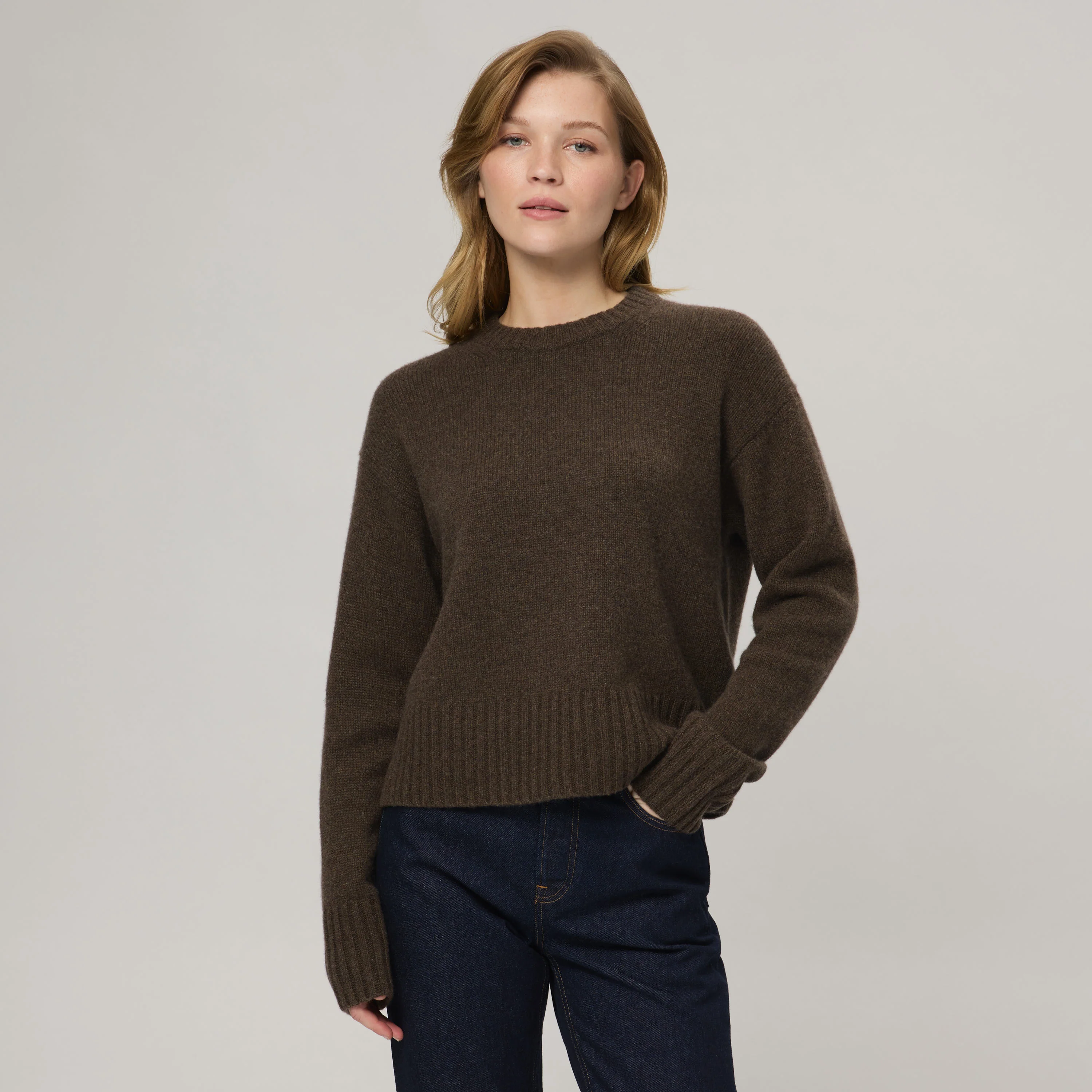 Women's Relaxed Cashmere Crewneck - Image 12