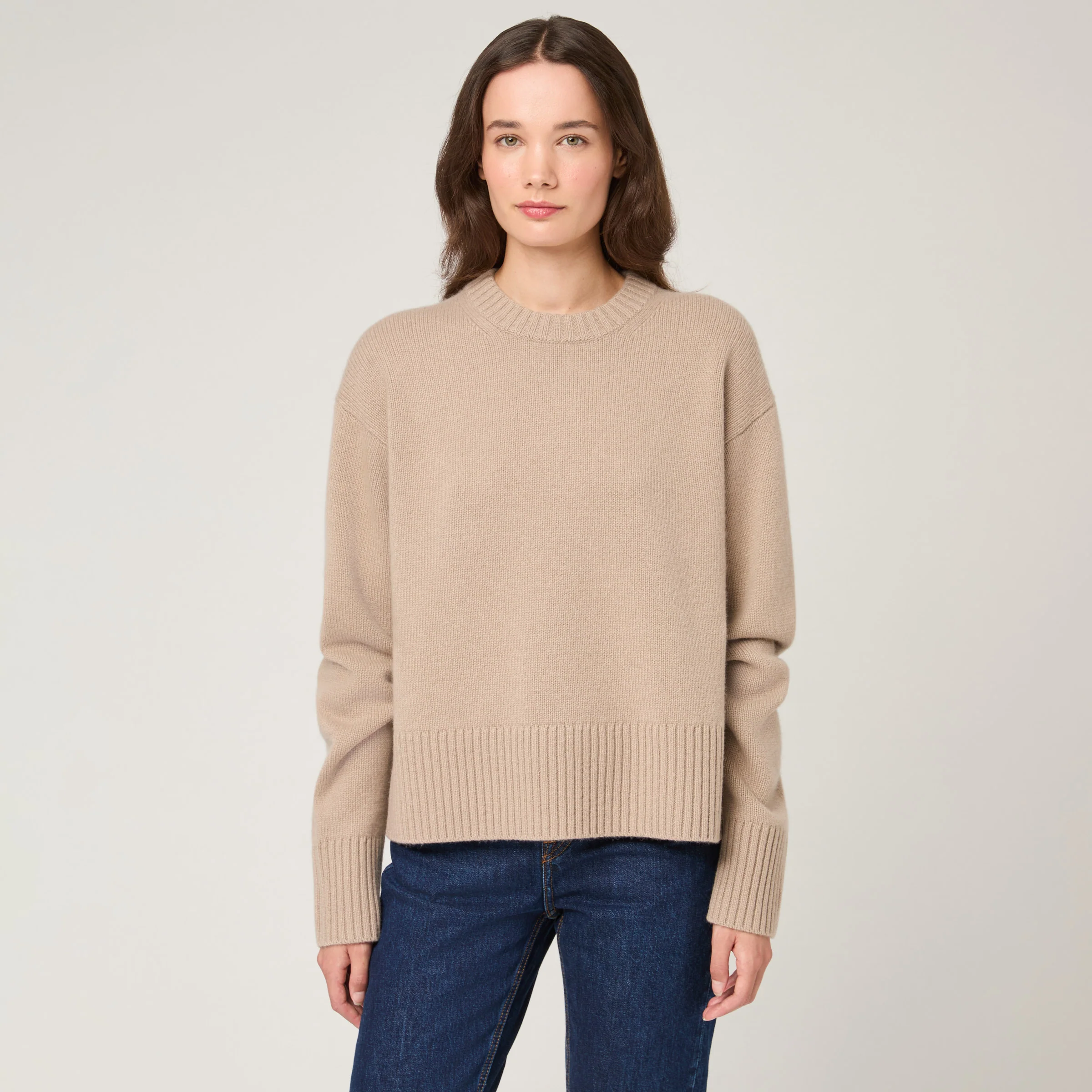 Women's Relaxed Cashmere Crewneck - Image 3