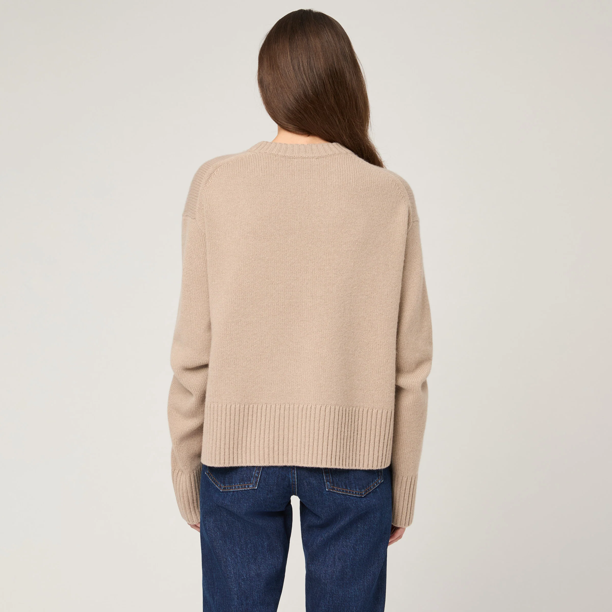 Women's Relaxed Cashmere Crewneck - Image 4