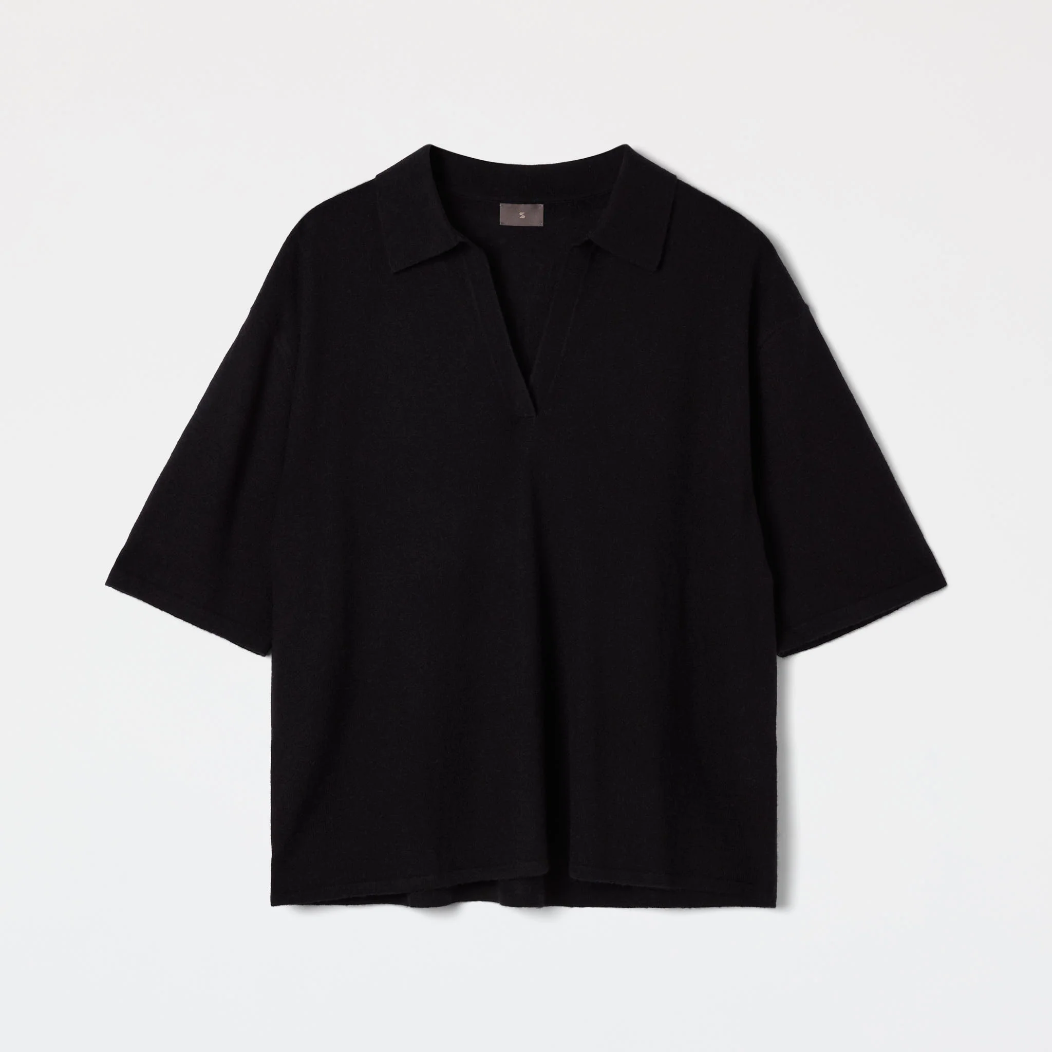 Women's Relaxed Cashmere-Silk Split Neck - Image 6