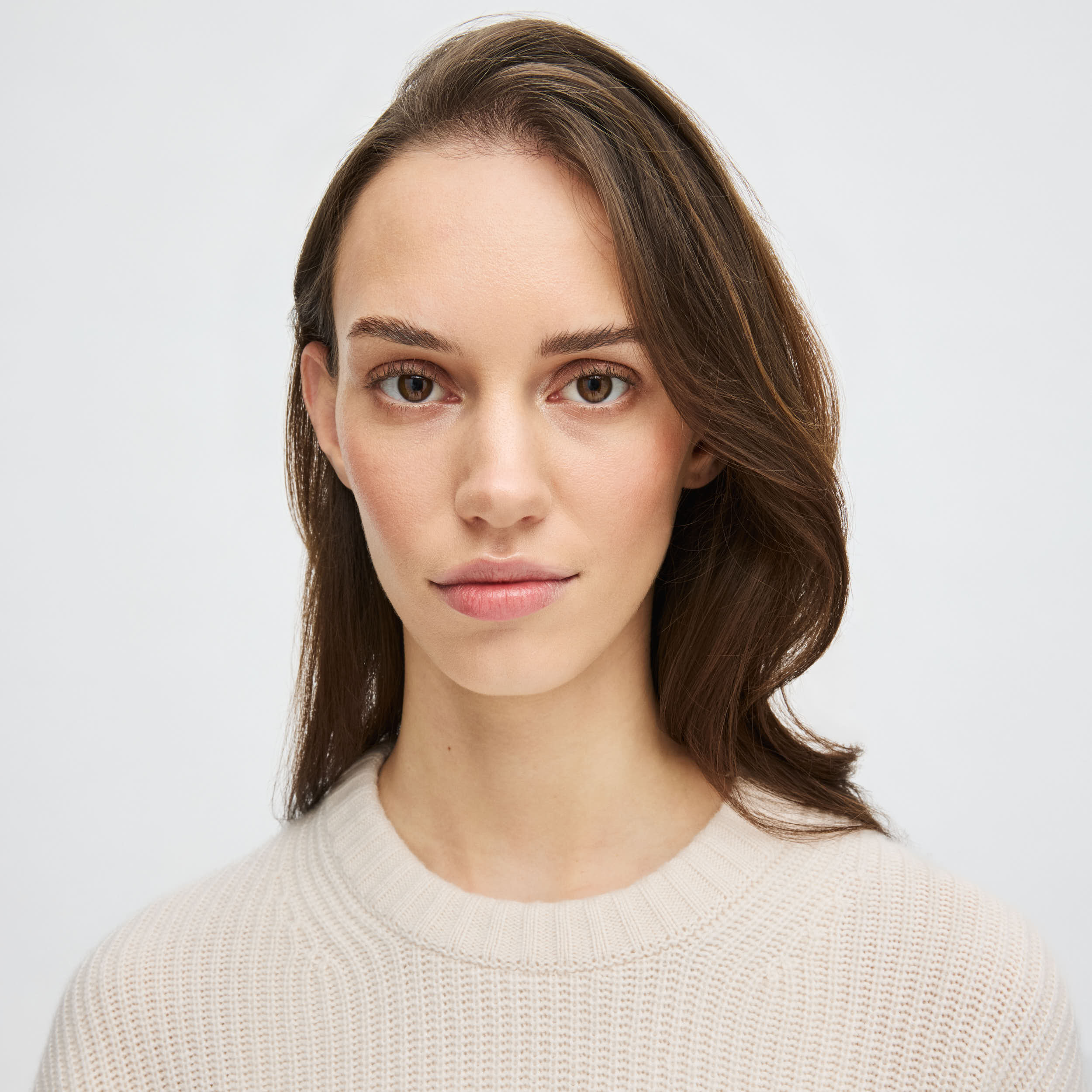 Women's Relaxed Ribbed Silk-Cashmere Crewneck Sweater - Image 4