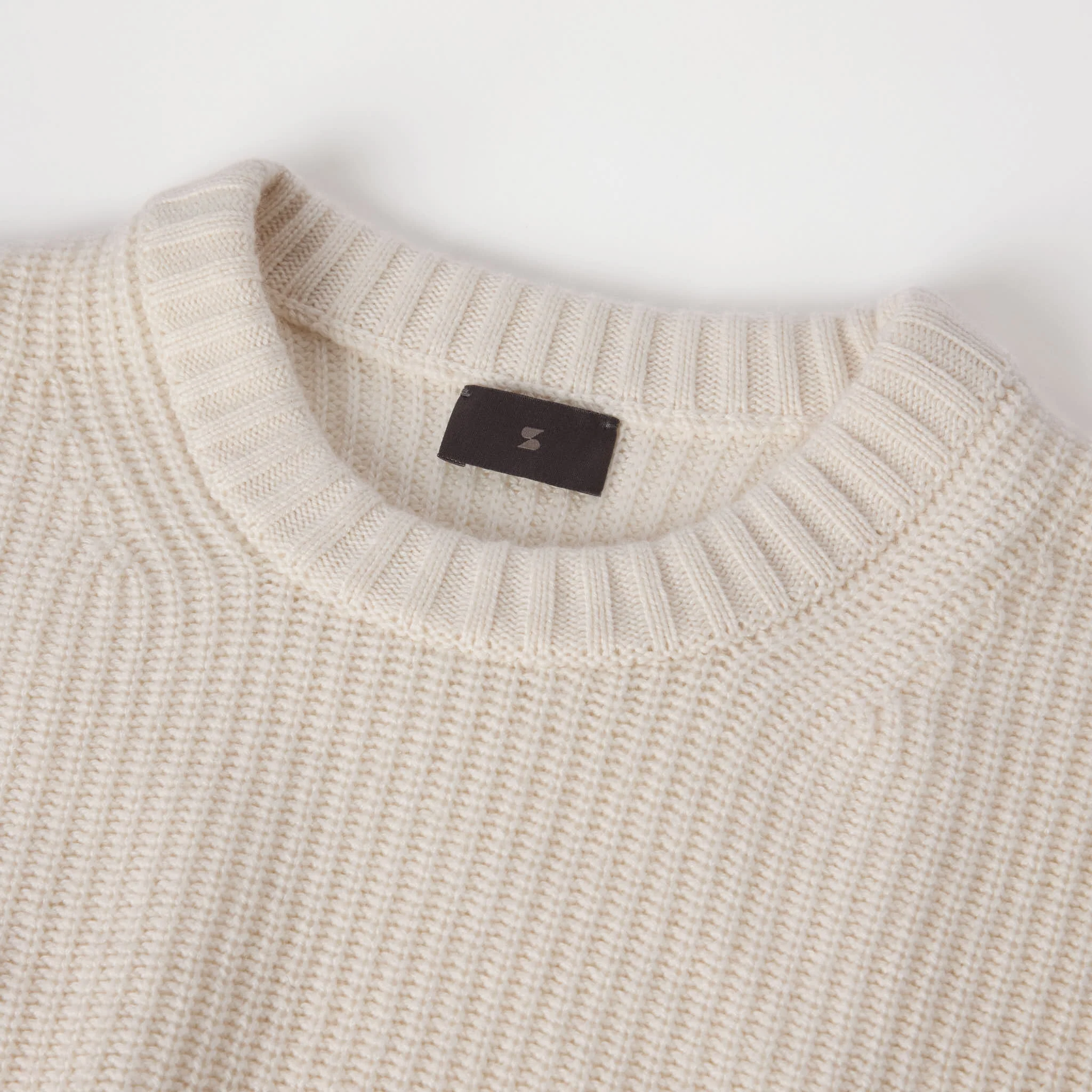 Women's Relaxed Ribbed Silk-Cashmere Crewneck Sweater - Image 5
