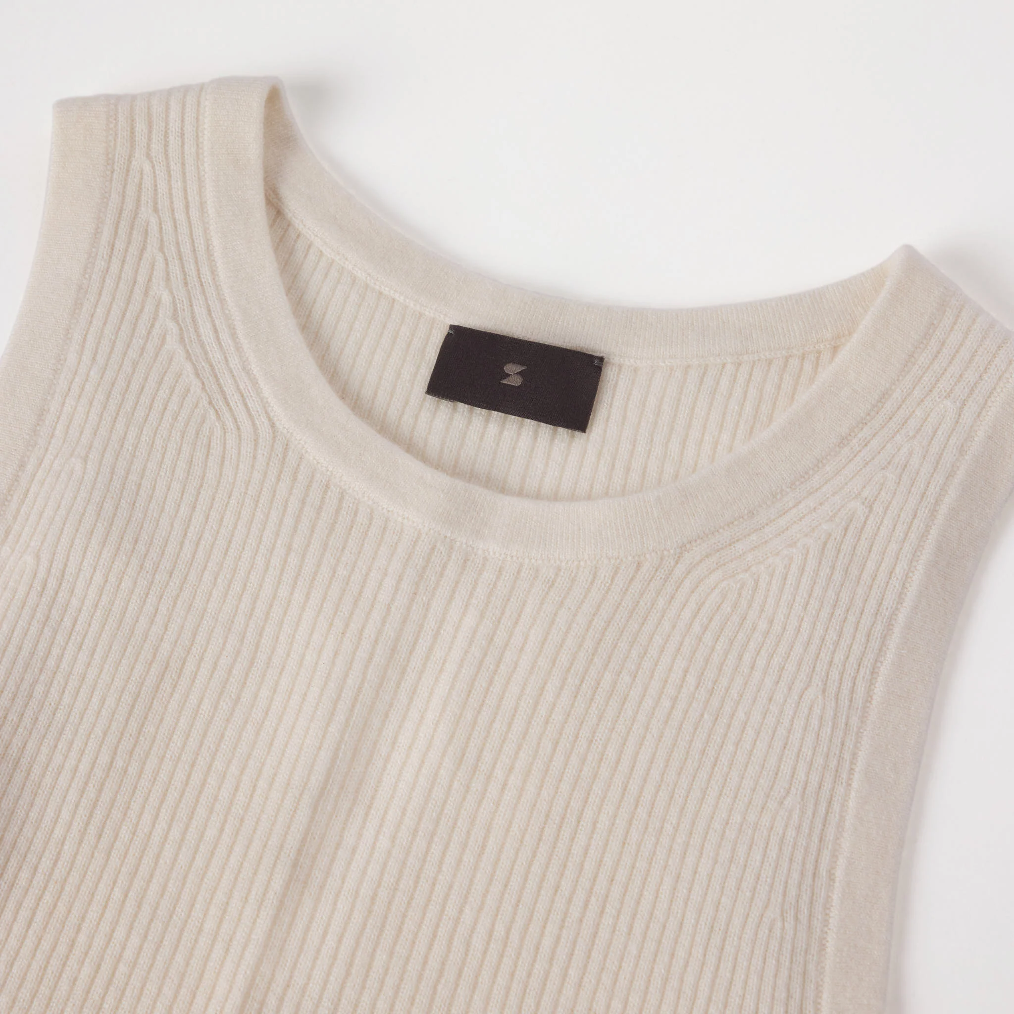 Women's Ribbed Cashmere-Silk Tank Top - Image 5