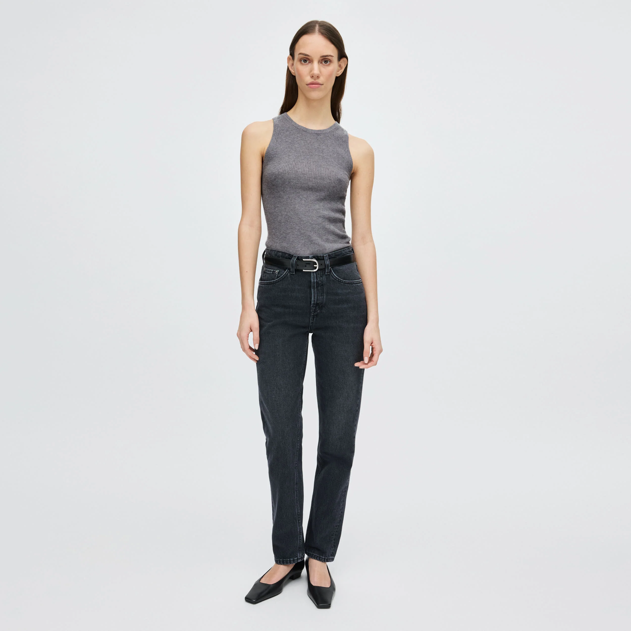 Women's Ribbed Cashmere-Silk Tank Top - Image 7