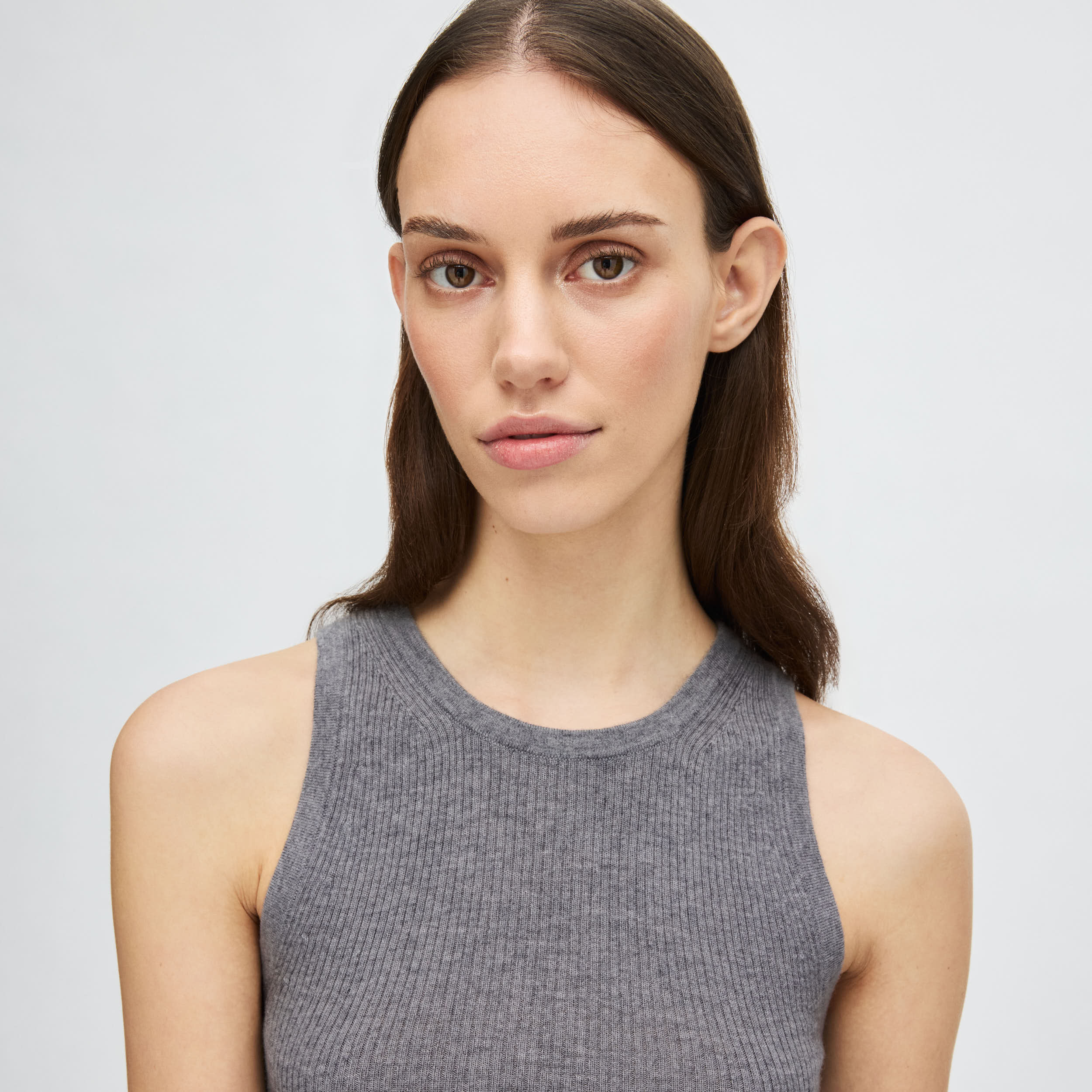 Women's Ribbed Cashmere-Silk Tank Top - Image 9