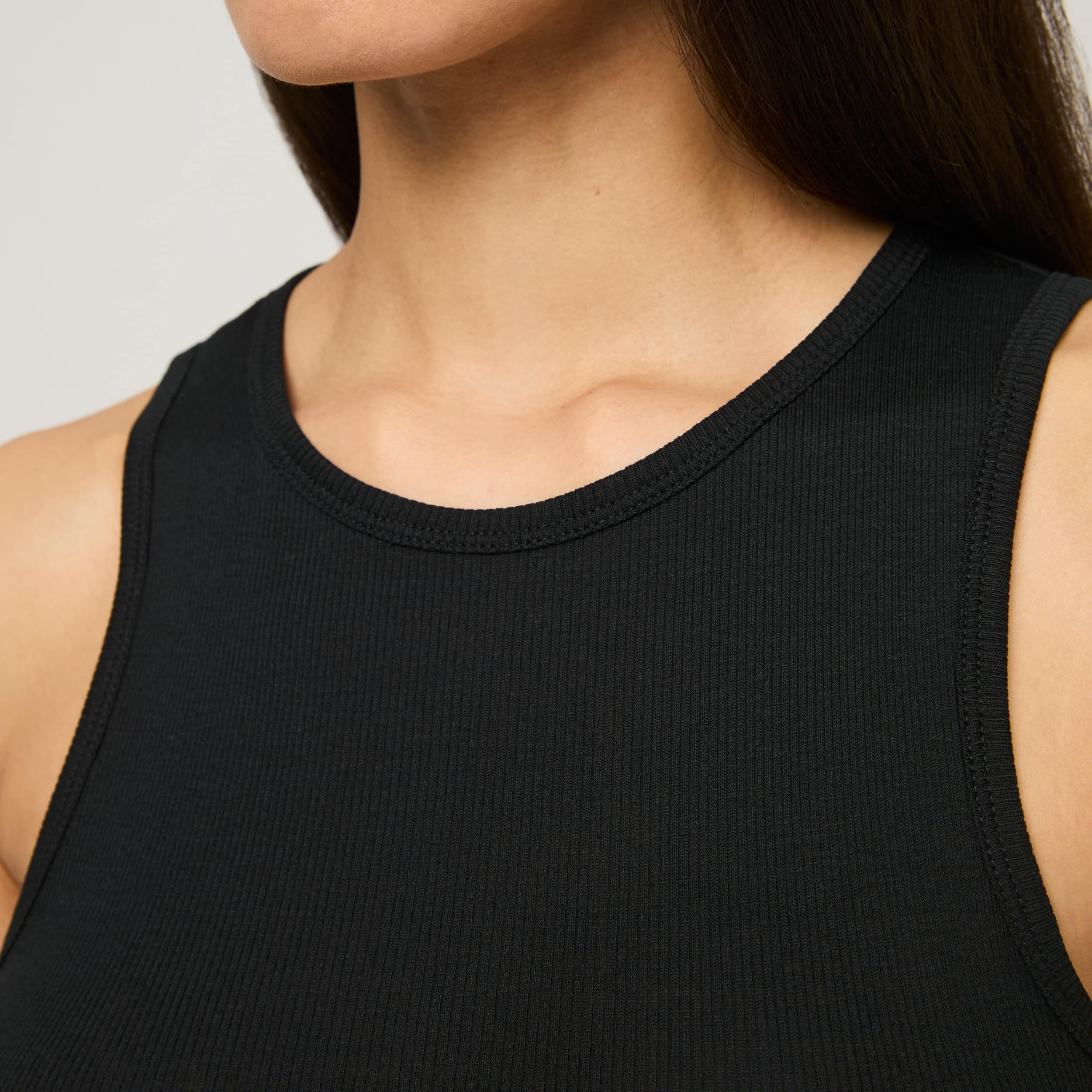 Women's Ribbed Cotton-Silk Tank Top - Image 13