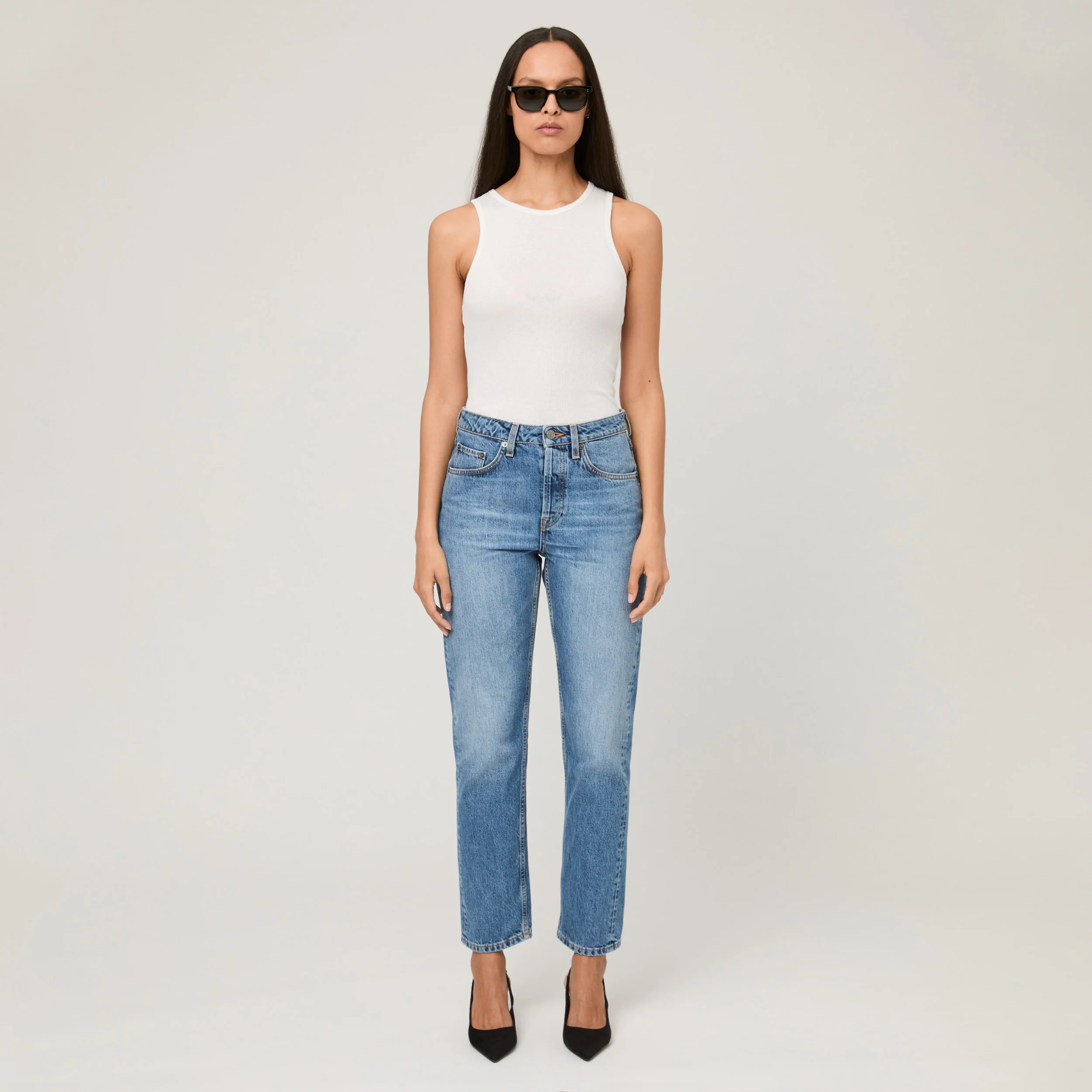 Women's Ribbed Cotton-Silk Tank Top - Image 16