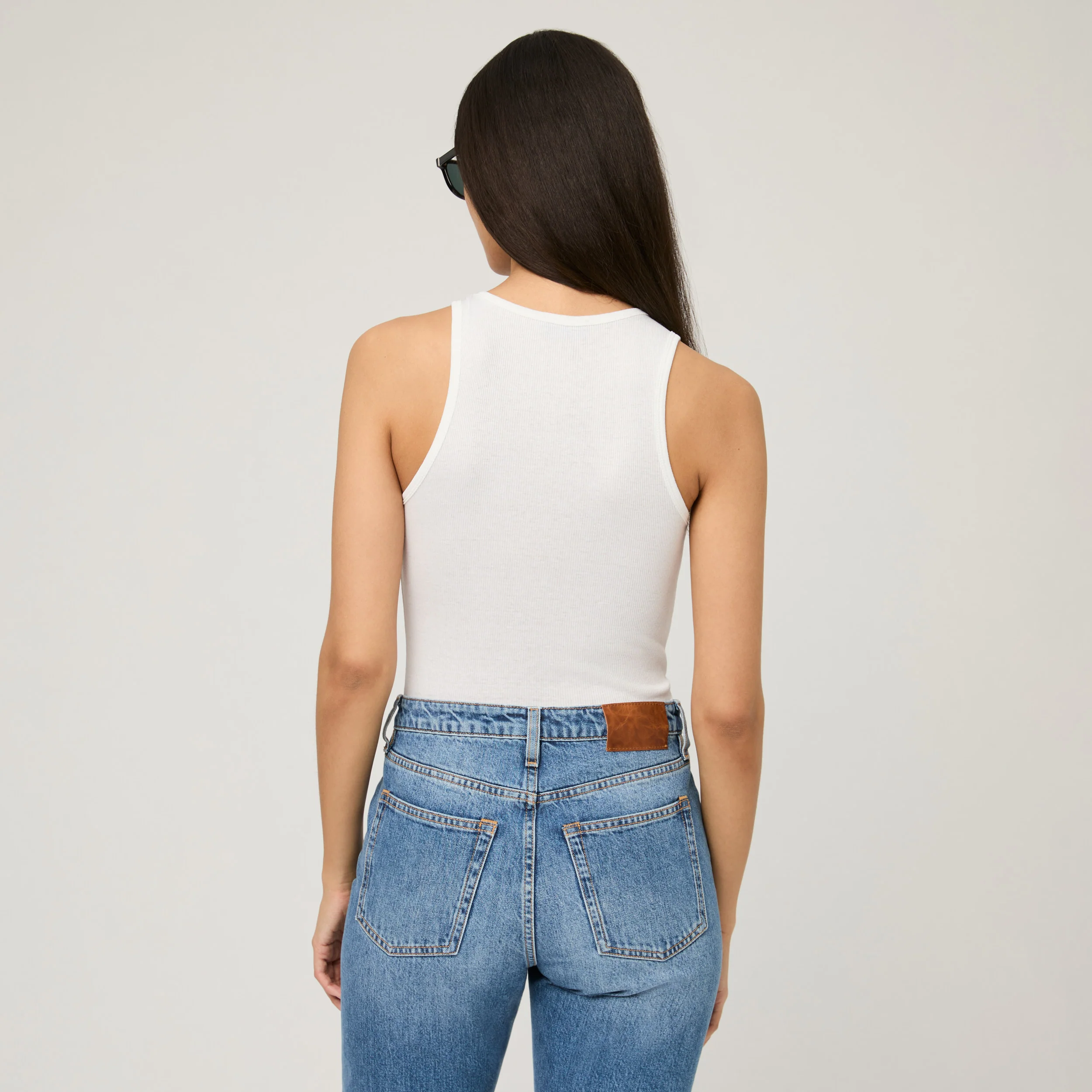 Women's Ribbed Cotton-Silk Tank Top - Image 19
