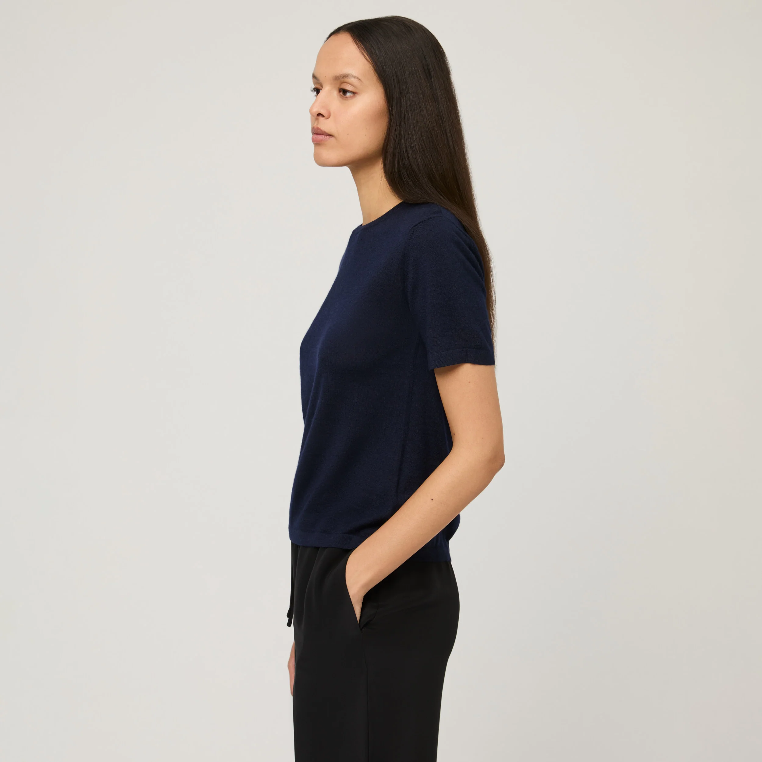 Women's Lightweight Cashmere T-Shirt - Image 15