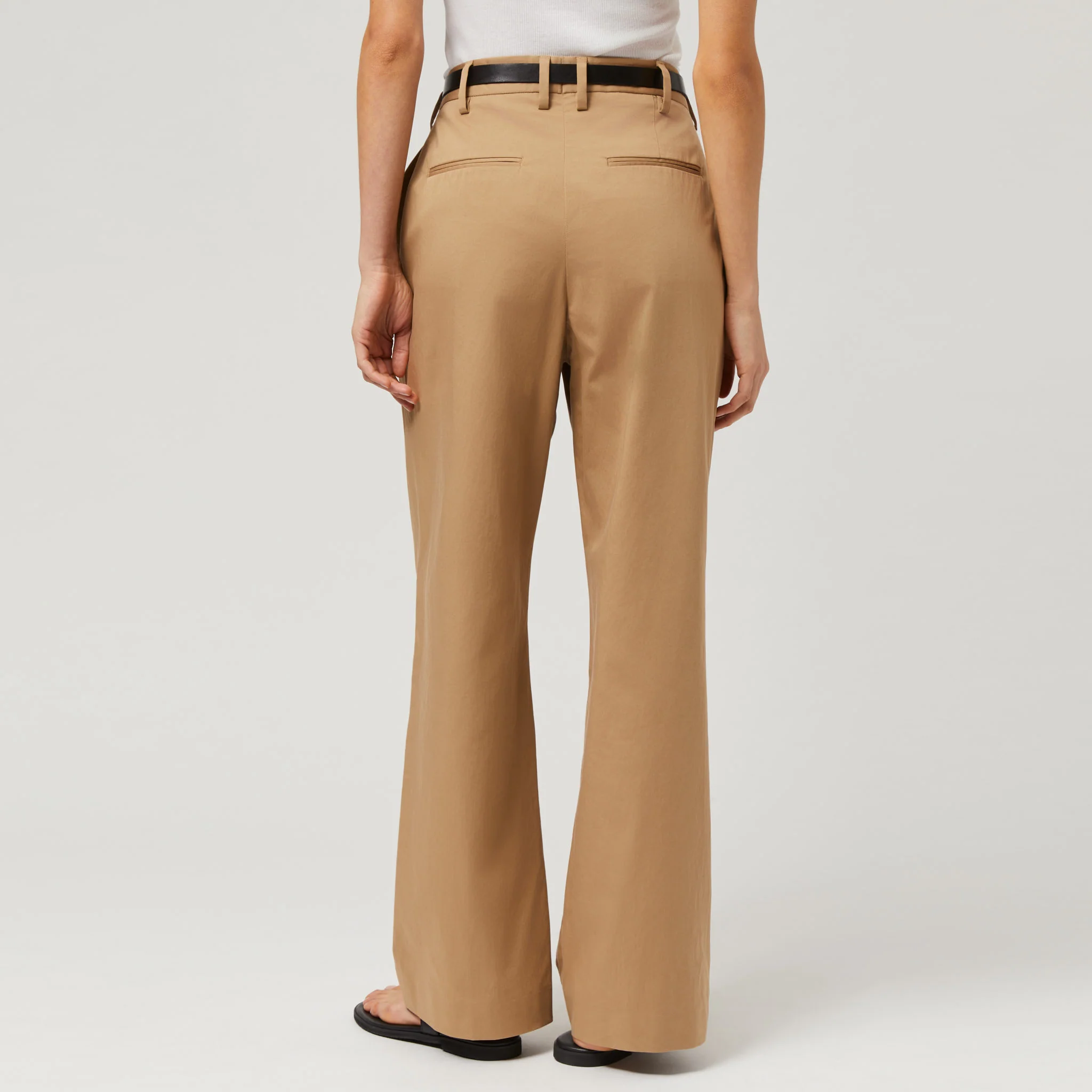 Women's Silk Cotton High Waisted Trousers - Image 14