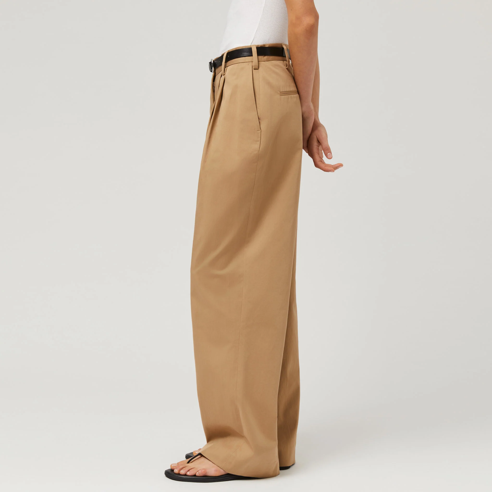 Women's Silk Cotton High Waisted Trousers - Image 15