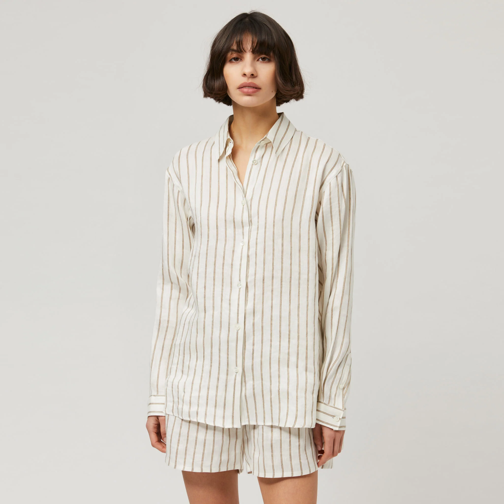 Women's Silk-Linen Shirt - Image 3