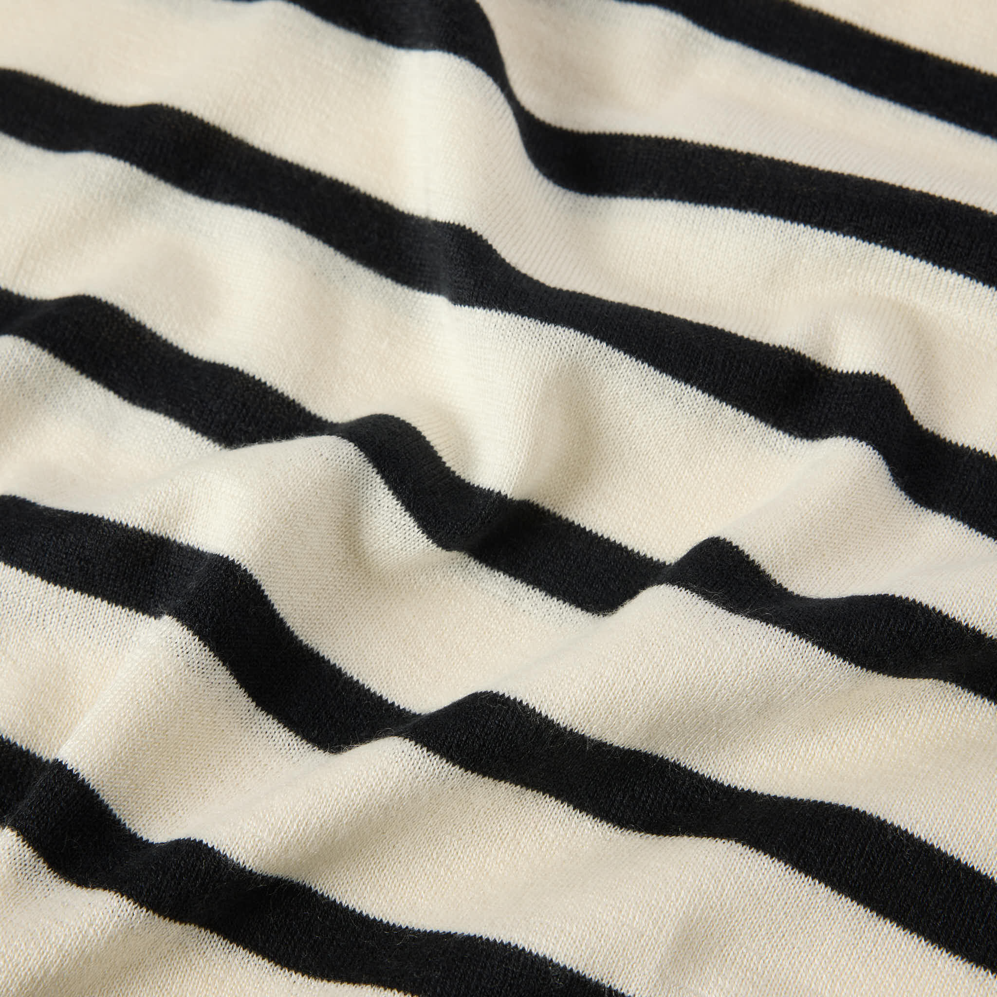 Women's Striped Silk-Cashmere T-shirt - Image 5