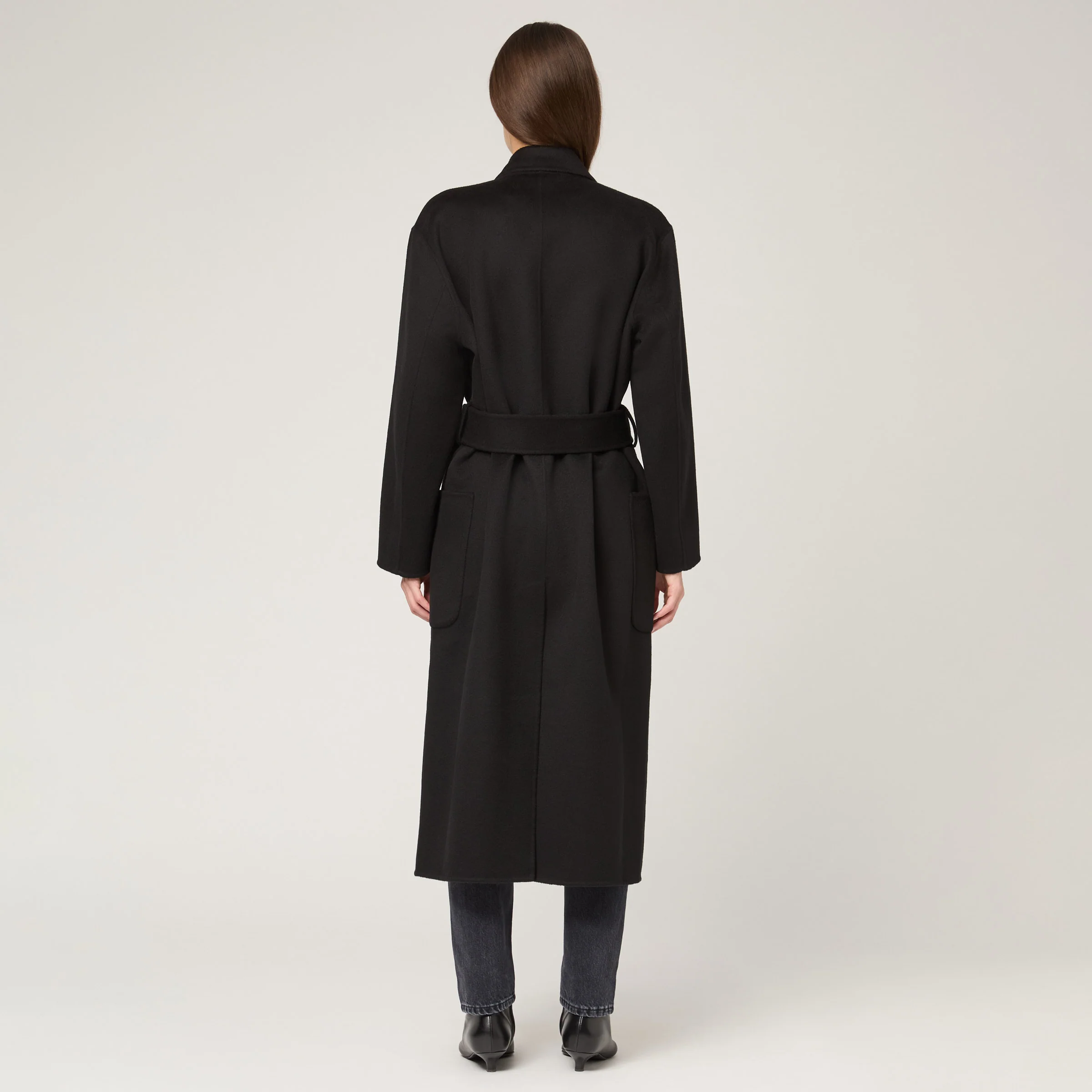 Women's Wool-Cashmere Doublé Robe Coat - Image 4