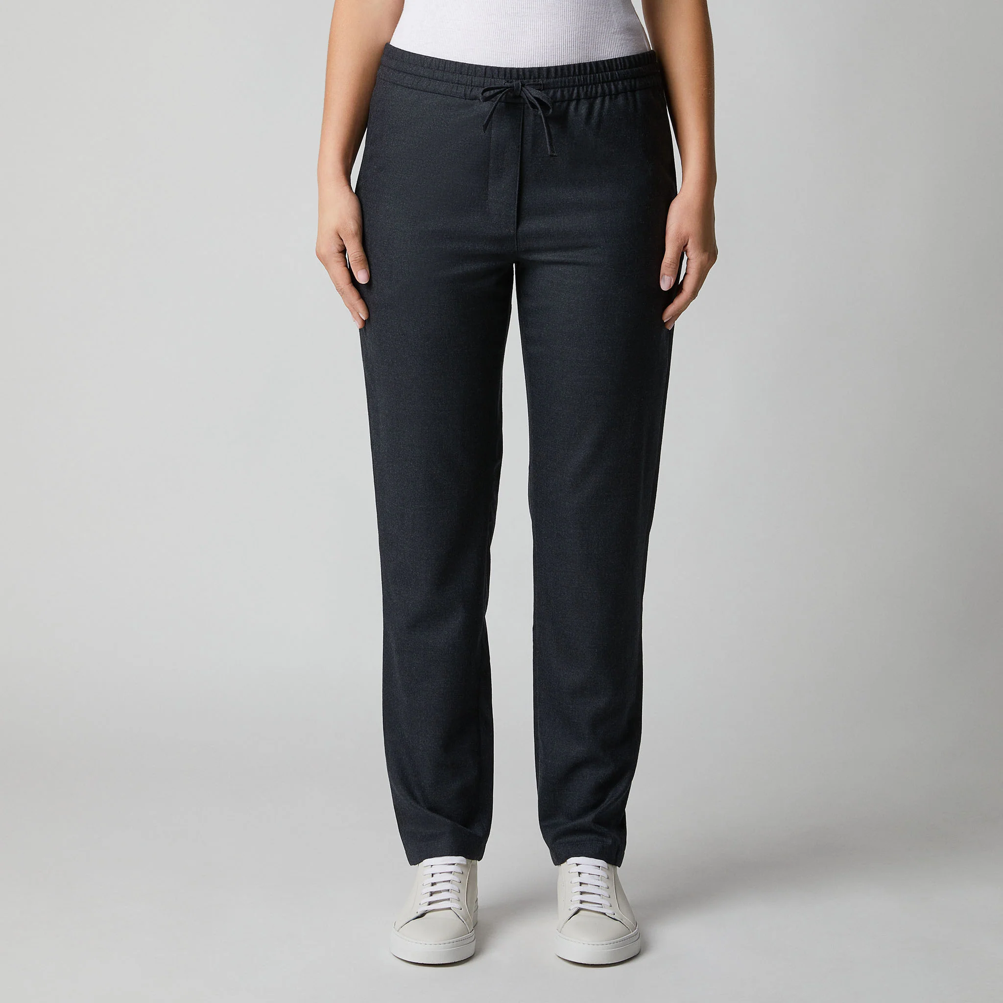 Women's Wool Drawstring Trousers - Image 7